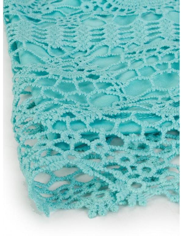 Lace Hem Crochet Shorts For Women Beach Hollow Out Short Pants