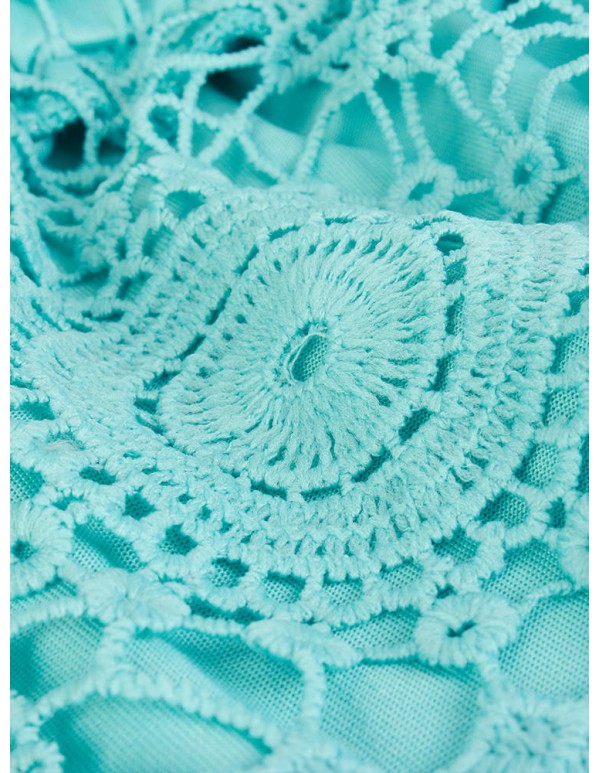 Lace Hem Crochet Shorts For Women Beach Hollow Out Short Pants