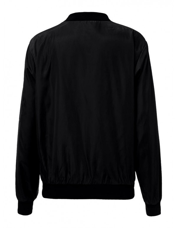 Fashion Women Stand Collar Zipper Pocket Sport Jacket