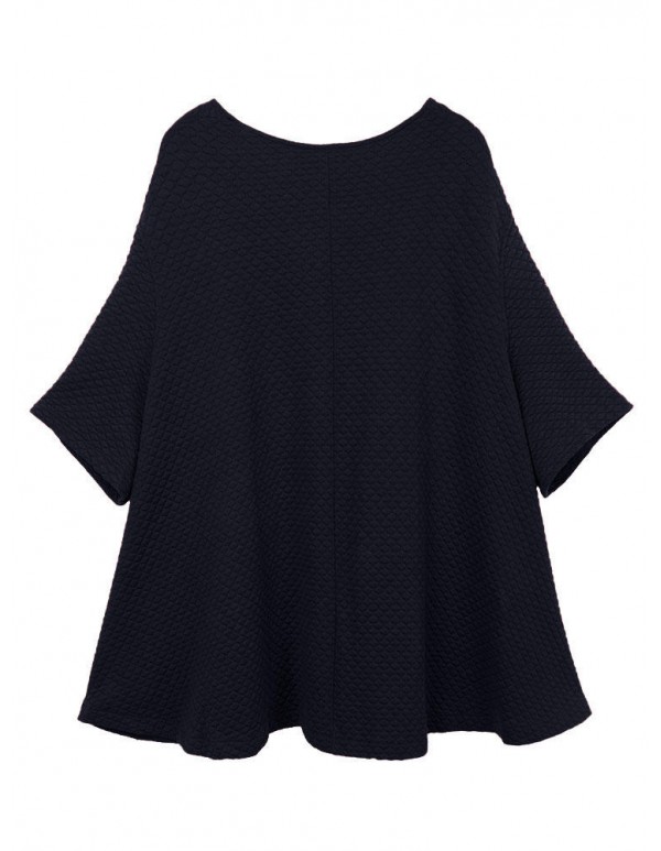 Elegant S-5XL Three Quarter Bat Sleeve Cape Cloak Coats