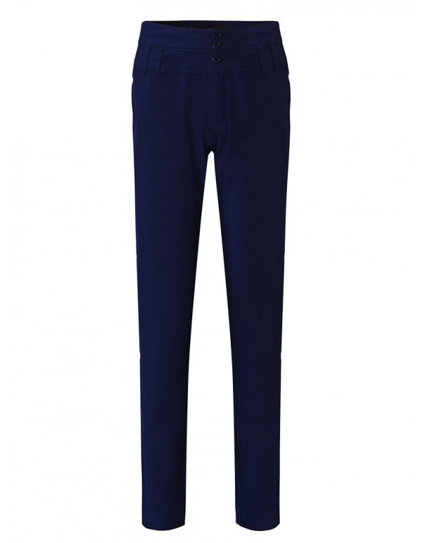 Casual Women Slim High Waist Solid Pattern Pencil Pants