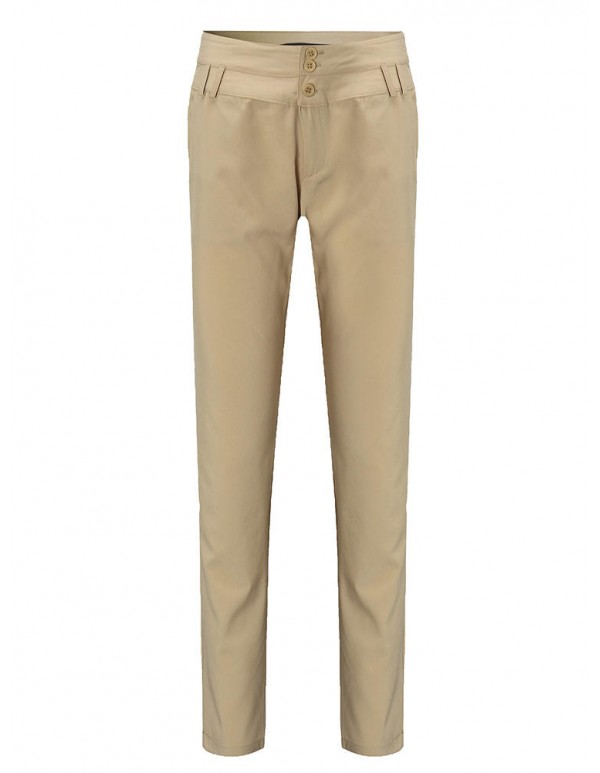 Casual Women Slim High Waist Solid Pattern Pencil Pants