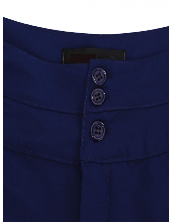 Casual Women Slim High Waist Solid Pattern Pencil Pants