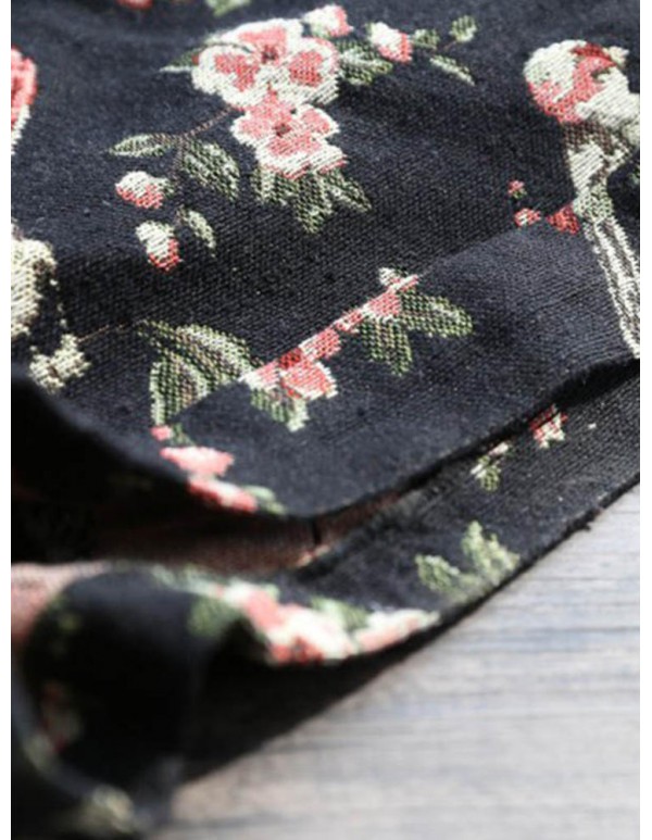 Navy Casual Floral Printed Overall Shorts For Women
