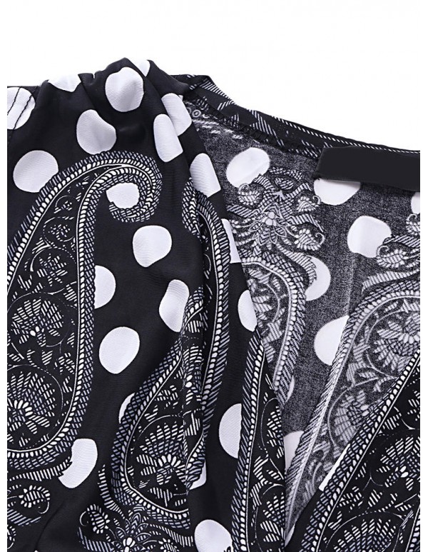 Summer Women Dress Bohemian style Ice Print Flower Dresses