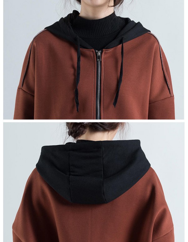 Casual Women Thick Hooded Coat
