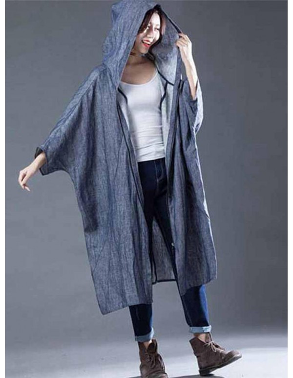M-5XL Casual Women Hooded Cotton Coats