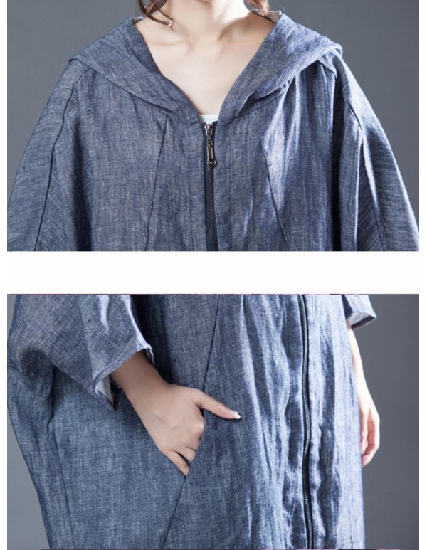 M-5XL Casual Women Hooded Cotton Coats