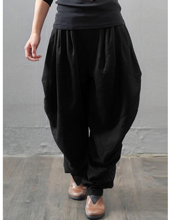 M-5XL Casual Women Loose Baggy Harem Pants