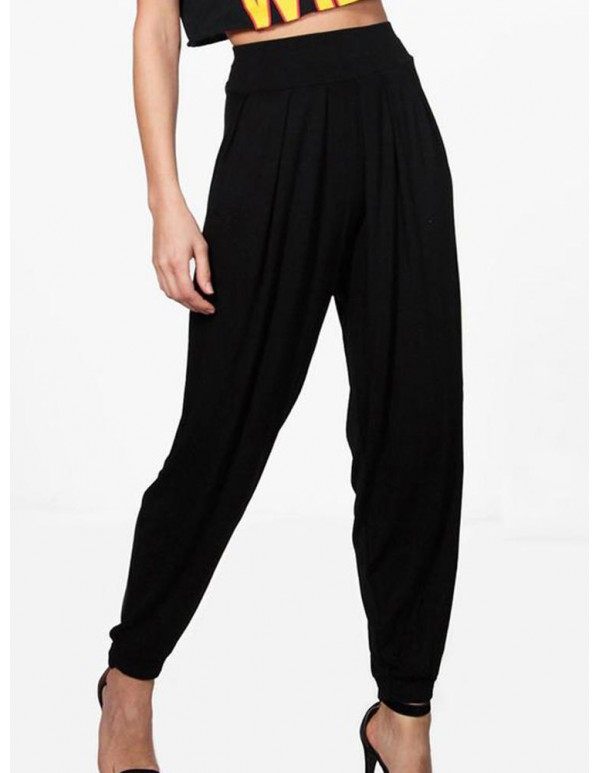 Plus Size Causal Loose Elastic High Waist Harem Pants For Women